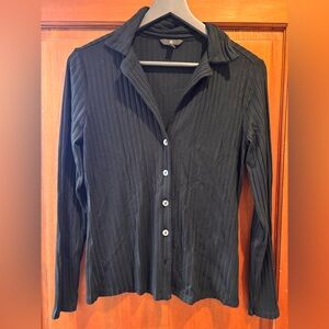 Banana Republic Black Ribbed Top